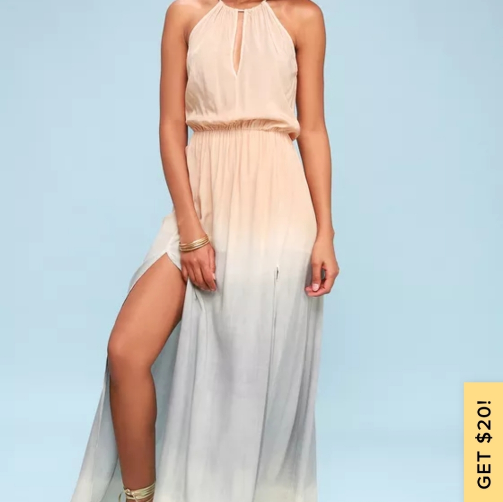 Lulus halter maxi dress
